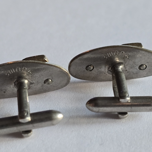 Vintage Pete cuff links name jewelry Peter gold silver tone cufflinks - Picture 5 of 10